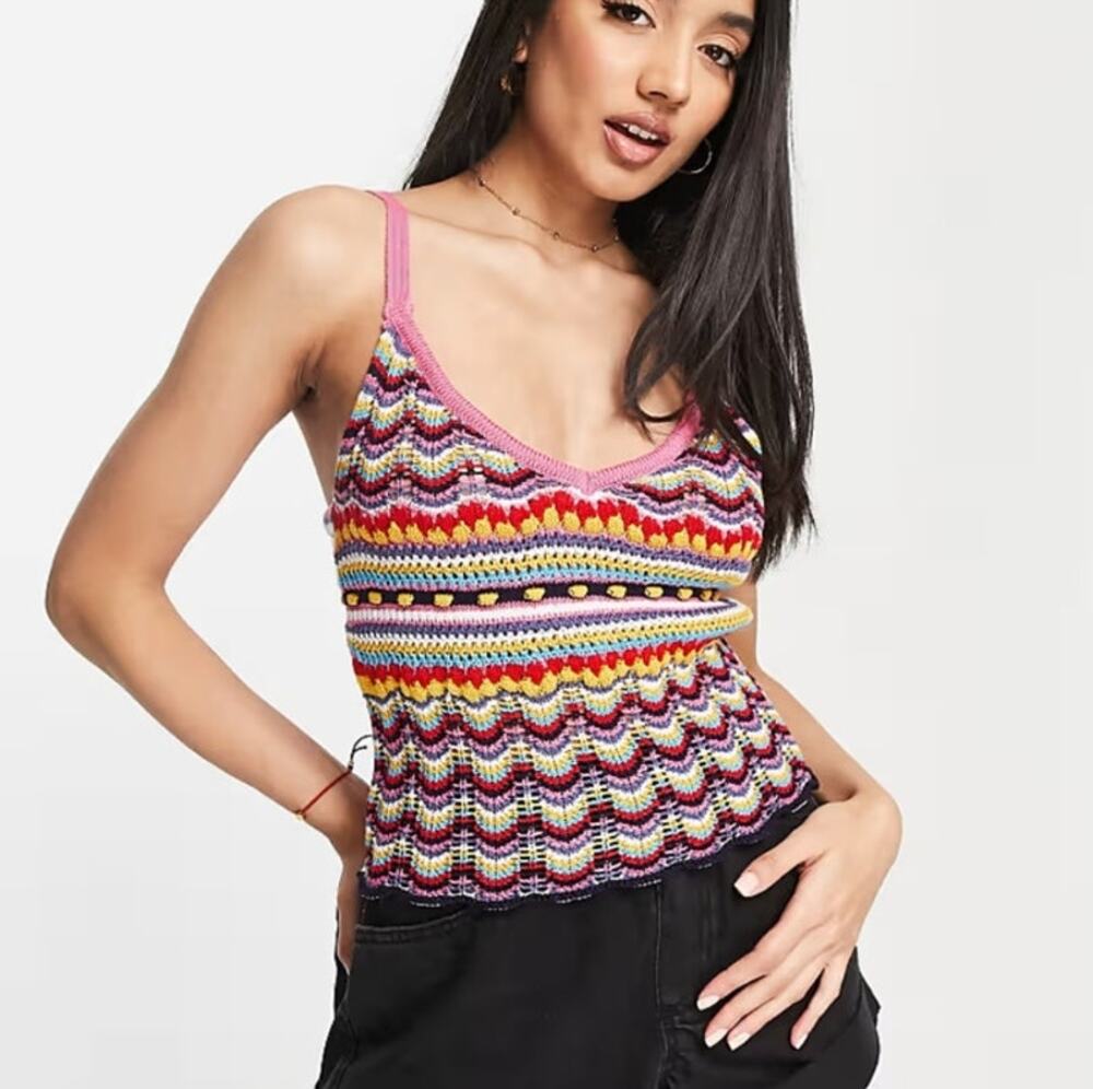ASOS DESIGN crochet cami Size US 4